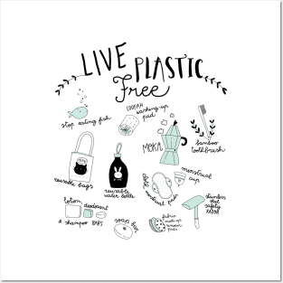 live plastic free Posters and Art